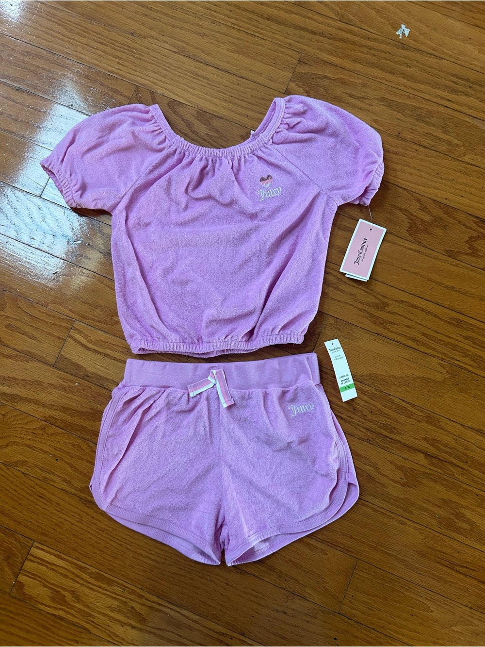 NWT Juicy Couture girls 2pcs outfit set